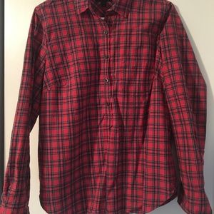 J. Crew Tartan Popover